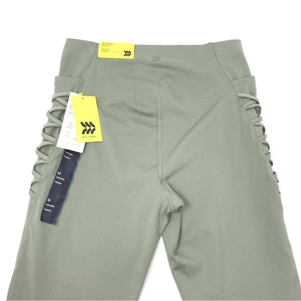 All In Motion Brushed Sculpt High-Rise Active Leggings Sage Green Size M - Picture 6 of 12